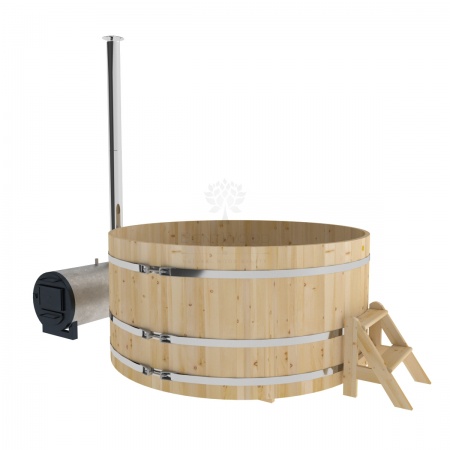 Фурако из кедра D=2.1 с наружной печкой.